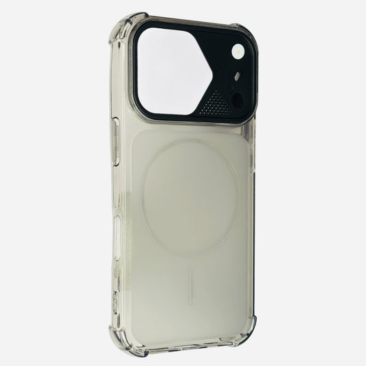 Frosted Armor Camera Guard Case for iPhone Smoke Black