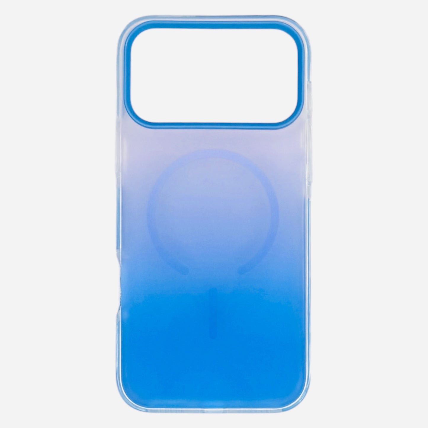 Gradient Blue Clear iPhone Case