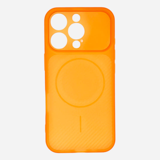 Frost Orange Carbon Matte Protective Case for iPhone