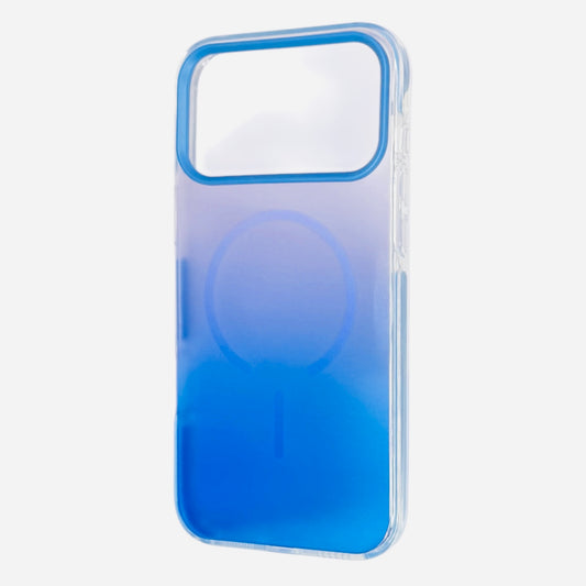 Gradient Blue Clear iPhone Case