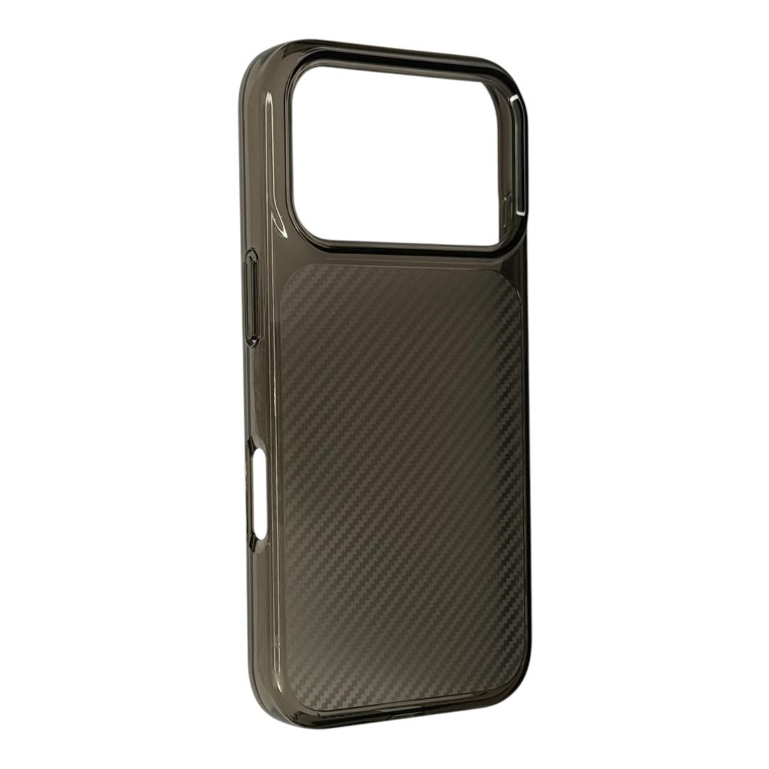 Carbon Fiber Textured iPhone Case with Glossy Frame*6