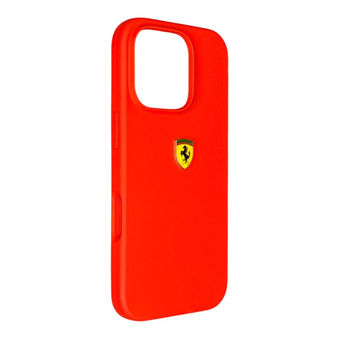 Ferrari Silicone Case with Scuderia Shield Logo for iPhone