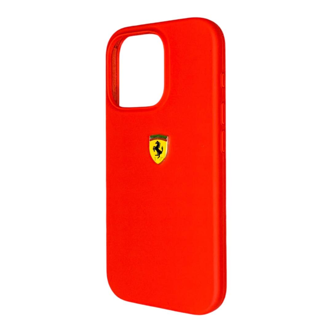 Ferrari Silicone Case with Scuderia Shield Logo for iPhone