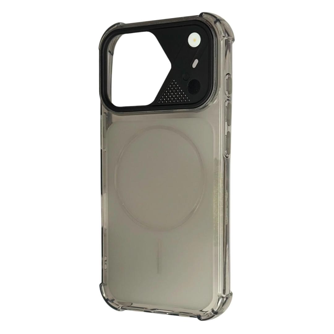 Smoke Black Shockproof iPhone Case with Reinforced Corners
