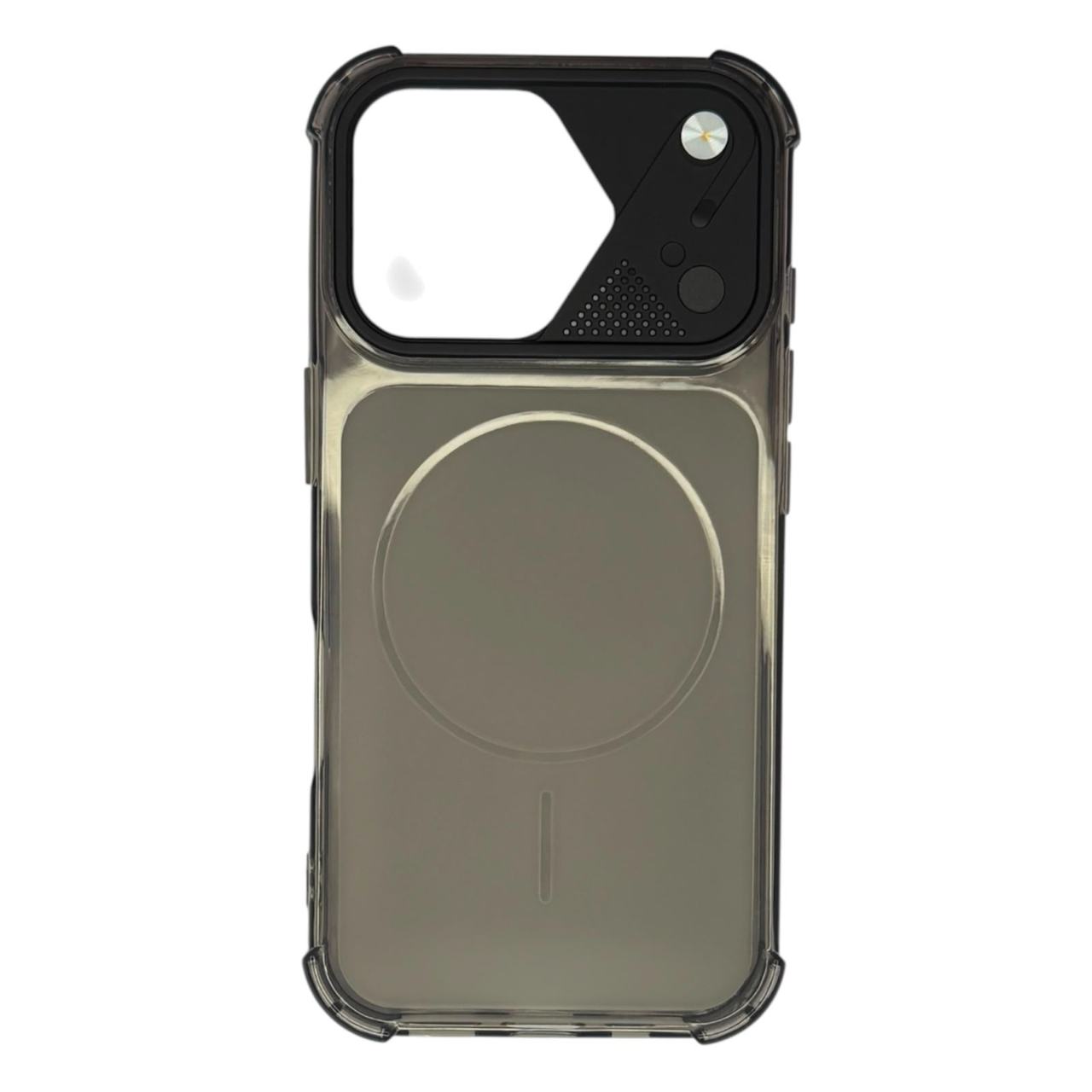 Smoke Black Shockproof iPhone Case with Reinforced Corners
