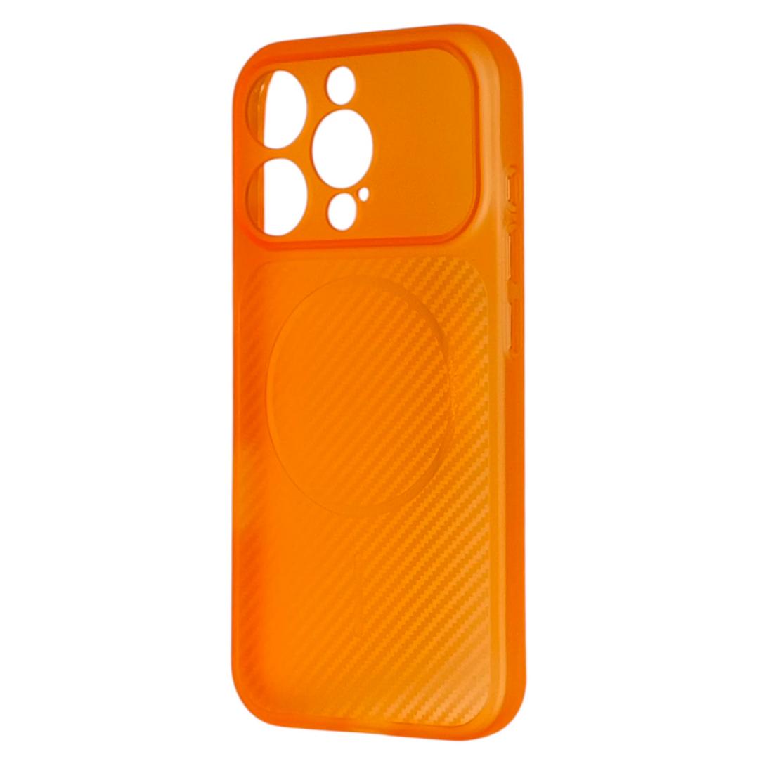 Translucent Orange Carbon Fiber iPhone Case