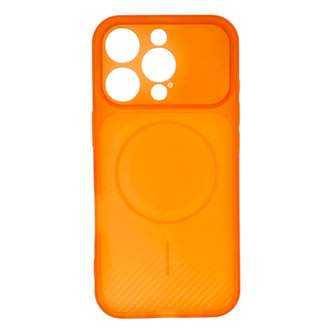 Translucent Orange Carbon Fiber iPhone Case